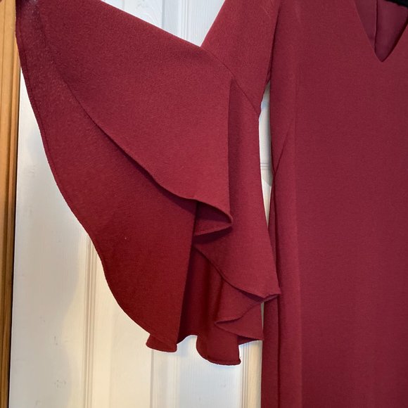 Olivaceous Bell Sleeve Shift Dress - Picture 3 of 5